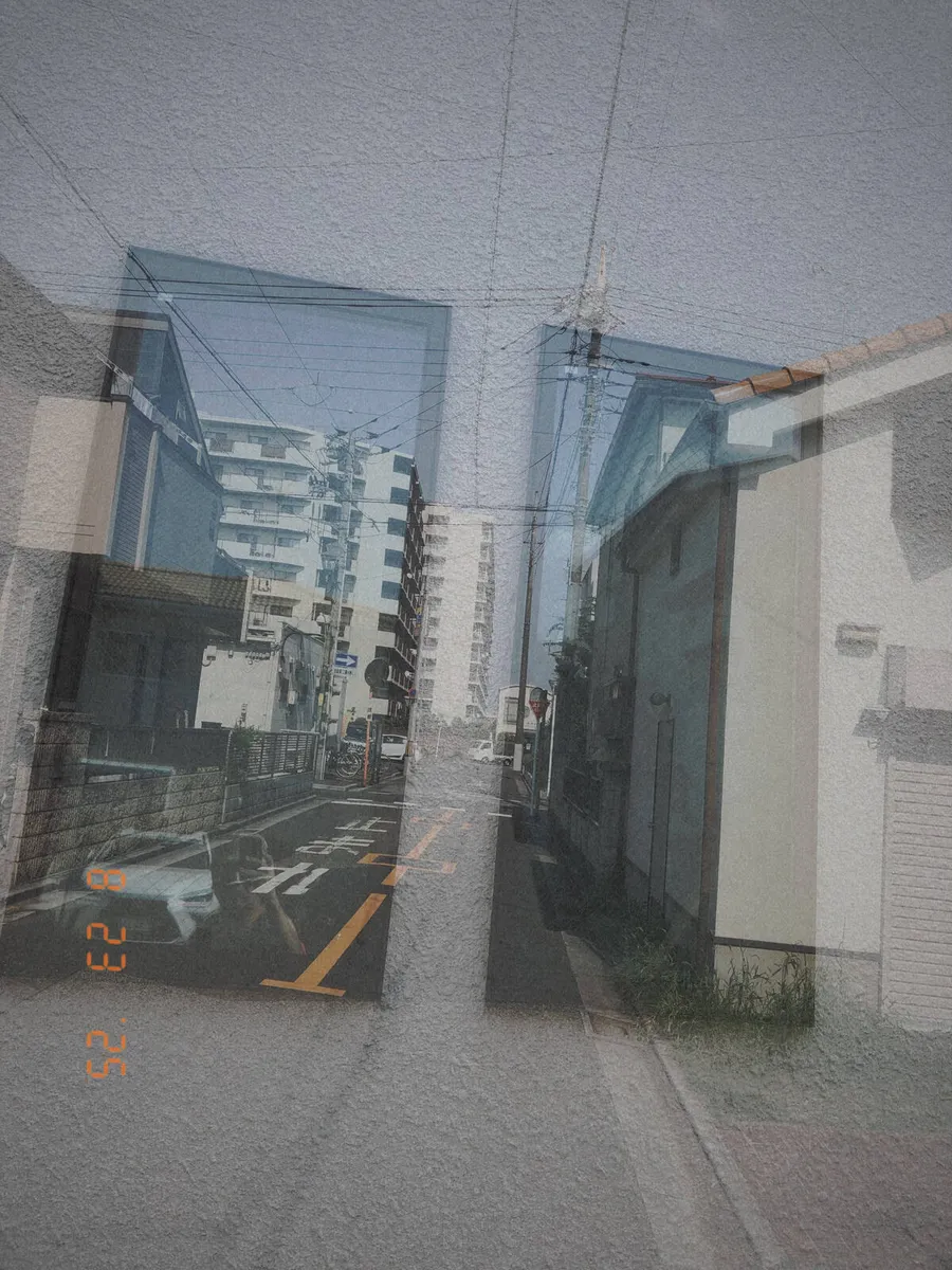 Double exposure through a window